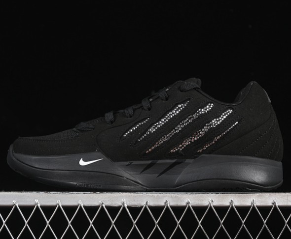 Men's Nike Ja 2 Scratch Bling EP Black Coconut Milk Black IB3860-001 Stargazer Basketball Shoes