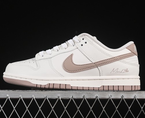 Women's Nike SB Dunk Low Just Do It White Brown WG0212-014 Sneaker