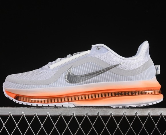 Men's Nike Air Zoom Pegasus Premium Football Grey Total Orange Summit White Multi-Colour HQ2592-002 Road Running Shoes