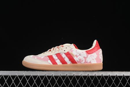 Women's adidas Samba OG Liberty London Better Scarlet Footwear White Cream White JR8841 Sneaker