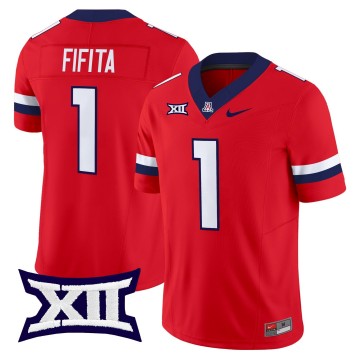 Men's Arizona Wildcats #1 Noah Fifita Red F.U.S.E. 2025 Vapor Limited Stitched Football Jersey