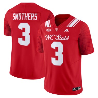 Men's NC State Wolfpack #3 Hollywood Smothers Red F.U.S.E. 'City of Oaks' Vapor Limited Stitched Football Jersey