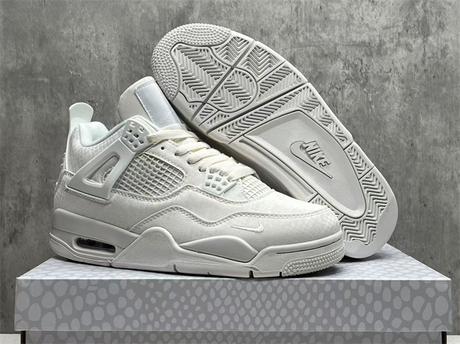 Men's Hot Sale Running weapon Air Jordan 4 White Shoes 0252 Sneaker