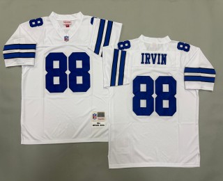 Men's Dallas Cowboys #88 Michael Irvin White Replica Collection Mitchell & Ness NFL Jersey