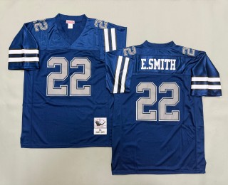 Men's Dallas Cowboys #22 Emmitt Smith Navy 1994 Throwbacks Authentics Mitchell & Ness NFL Jersey