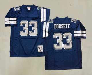 Men's Dallas Cowboys #33 Tony Dorsett Navy 1984 Throwbacks Authentics Mitchell & Ness NFL Jersey