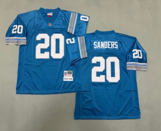 Men's Detroit Lions #20 Barry Sanders Blue 1996 Replica Collection Mitchell & Ness NFL Jersey