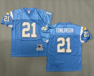 Men's Los Angeles Chargers #21 LaDainian Tomlinson Mitchell & Ness 2006 Throwbacks Authentics Blue Jersey