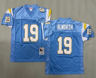 Men's Los Angeles Chargers #19 Lance Alworth Mitchell & Ness 1963 Throwbacks Authentics Blue Jersey