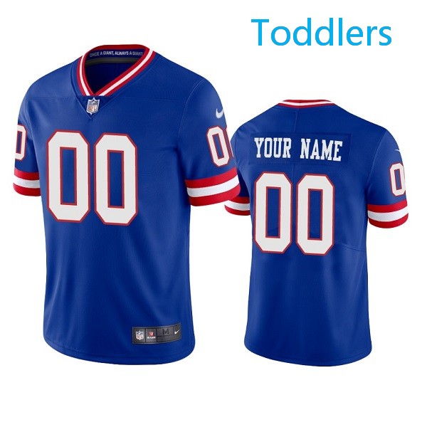 Toddlers New York Giants ACTIVE PLAYER Custom Royal Vapor Untouchable Classic Retired Player Stitched Football Jersey