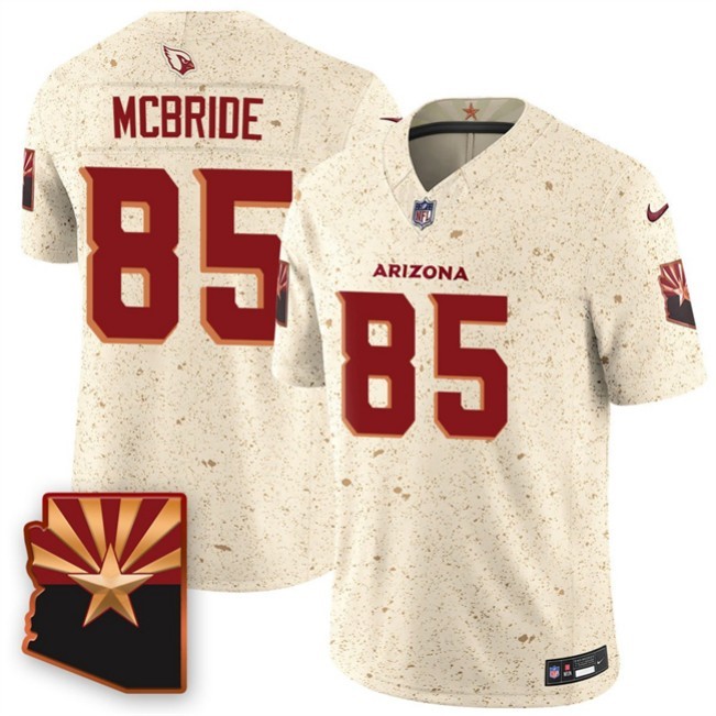 Men's Arizona Cardinals #85 Trey McBride 2025 F.U.S.E. 'Rivalries' Vapor Untouchable Limited Stitched Jersey