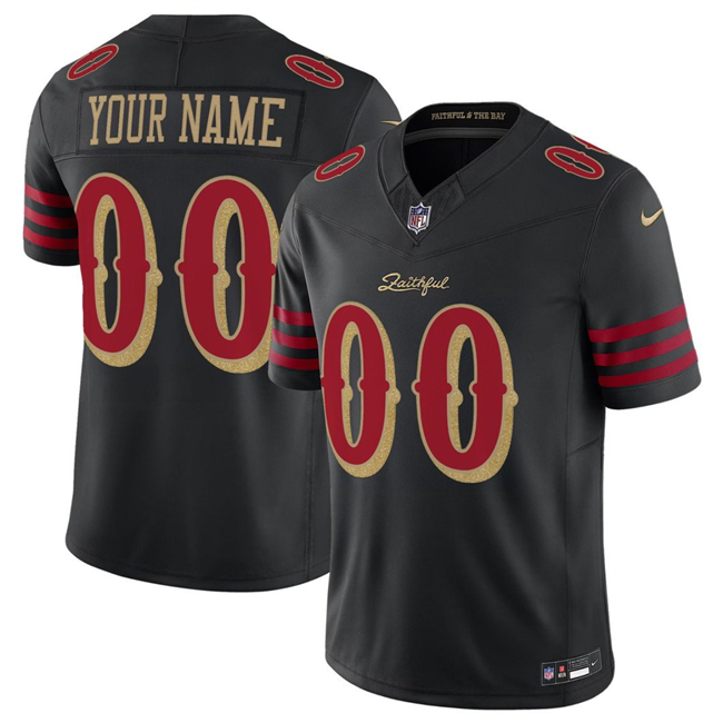 Men's San Francisco 49ers Active Player Custom For the Faithful 2025 F.U.S.E. 'Rivalries' Vapor Limited Stitched Football Jersey