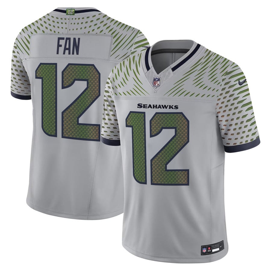 Men's Seattle Seahawks #12 Fan High-Decibel Zone Nike Rivalries 2025 F.U.S.E. Vapor Limited Jersey