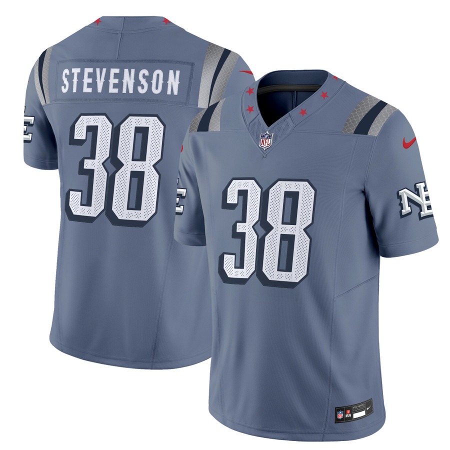 Men's New England Patriots #38 Rhamondre Stevenson Nor'easter Rivalries 2025 F.U.S.E. Vapor Limited Jersey