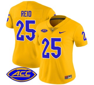 Women's Pittsburgh Panthers #25 Desmond Reid gRoyal 2025 Nike Vapor Limited Stitched Football Jersey