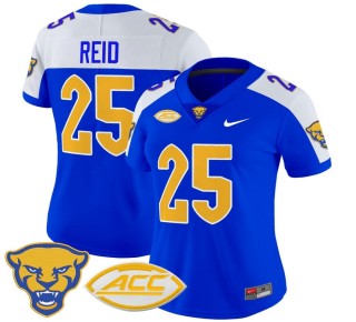 Women's Pittsburgh Panthers #25 Desmond Reid Royal Alternate 2025 Nike Vapor Limited Stitched Football Jersey