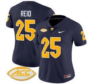 Women's Pittsburgh Panthers #25 Desmond Reid Navy 2025 Nike Vapor Limited Stitched Football Jersey