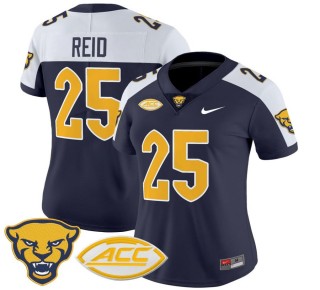Women's Pittsburgh Panthers #25 Desmond Reid Navy Alternate 2025 Nike Vapor Limited Stitched Football Jersey