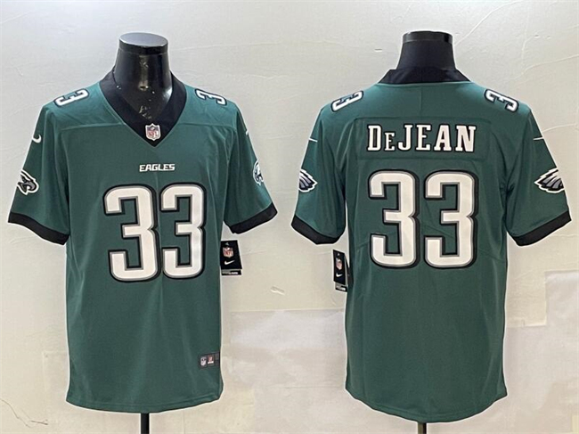 Men's Philadelphia Eagles #33 Cooper DeJean Green 2024 New Vapor Untouchable Limited Stitched Football Jersey