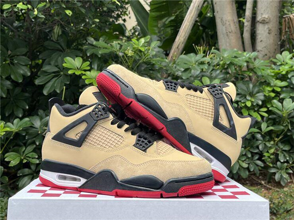 Men's Hot Sale Running weapon Air Jordan 4 Brown Shoes 0251
