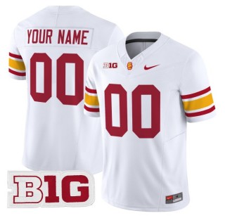 Youth USC Trojans Custom White Throwback 2025 Nike Limited College Football Jersey