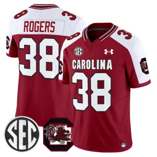 Men's South Carolina Gamecocks #38 George Rogers Garnet Alternate 2025 Vapor Limited Stitched Football Jersey