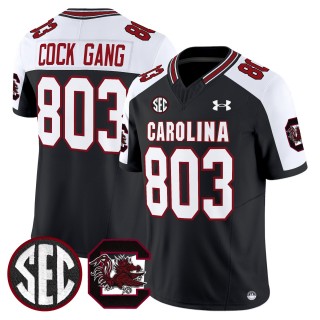 Men's South Carolina Gamecocks 803 Cock Gang Black Alternate 2025 Vapor Limited Stitched Football Jersey