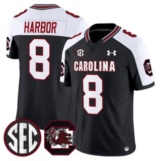 Men's South Carolina Gamecocks #8 Nyck Harbor Black Alternate 2025 Vapor Limited Stitched Football Jersey