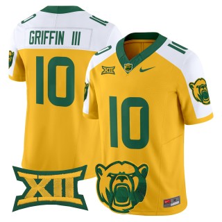 Men's Baylor Bears #10 Robert Griffin III F.U.S.E. 2025 Vapor Limited Jersey - Gold White