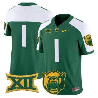 Men's Baylor Bears #1 F.U.S.E. 2025 Vapor Limited Jersey - Green White