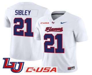 Men's Liberty Flames #21 Treon Sibley White 2025 Nike Vapor Limited Jersey