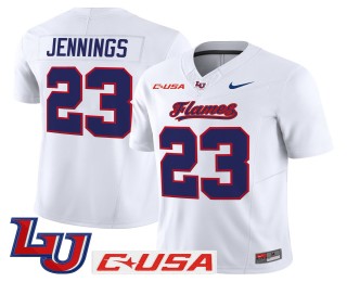 Men's Liberty Flames #23 Rashad Jennings White 2025 Nike Vapor Limited Jersey