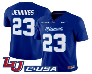 Men's Liberty Flames #23 Rashad Jennings Mono-Navy 2025 Nike Vapor Limited Jersey