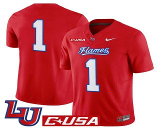Men's Liberty Flames #1 Red 2025 Nike Vapor Limited Jersey