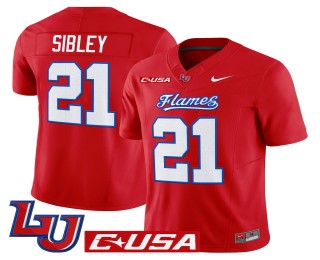 Men's Liberty Flames #21 Treon Sibley Red 2025 Nike Vapor Limited Jersey