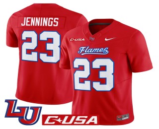 Men's Liberty Flames #23 Rashad Jennings Red 2025 Nike Vapor Limited Jersey