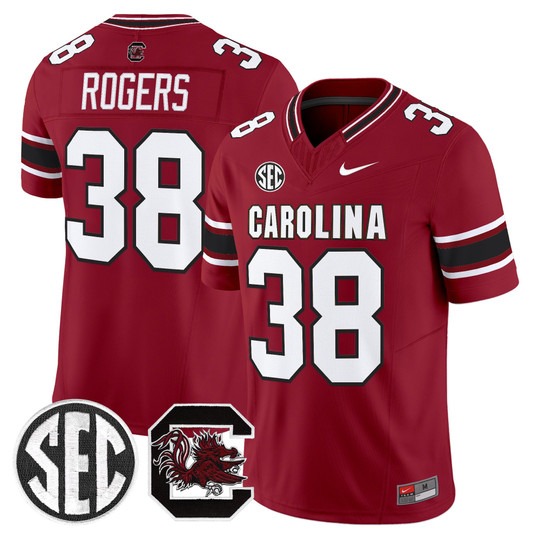 Men's South Carolina Gamecocks #38 George Rogers White Nike Stitched Football Jersey