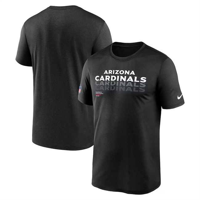 Men's Arizona Cardinals 2025 Black Sideline Legend Dri-FIT T-Shirt
