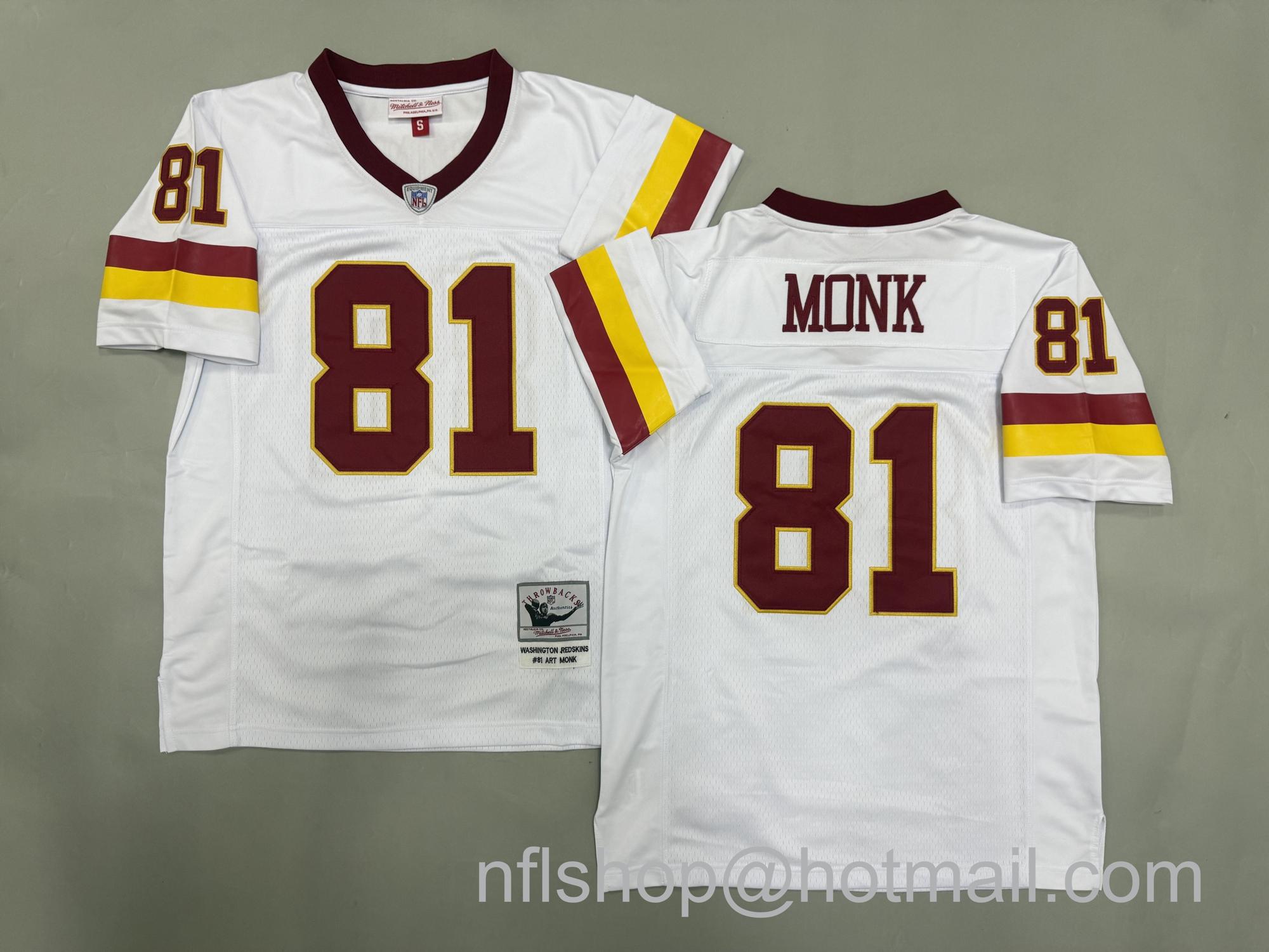 Men's Washington Commanders #81 White Mitchell & Ness Jersey
