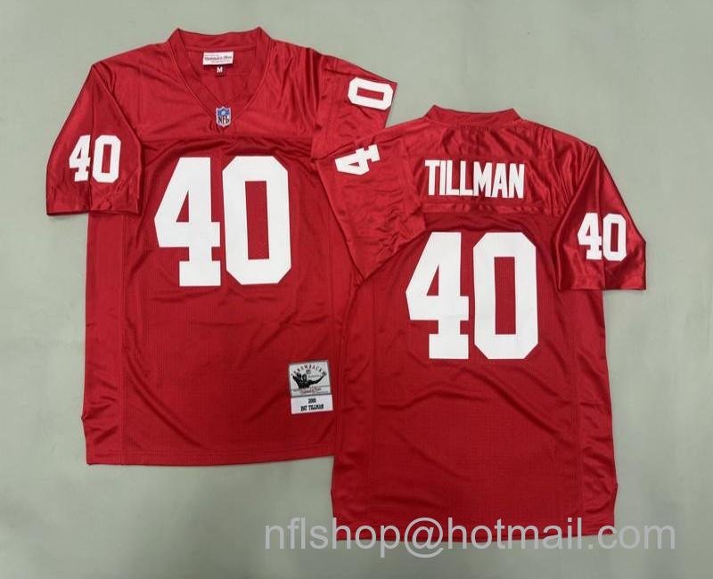 Men's Arizona Cardinals #40 Pat Tillman Red 2000 Mitchell & Ness Jersey