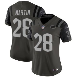 Women's New York Jets #28 Curtis Martin 2025 Rivalries Nike Vapor Limited Stitched Jersey