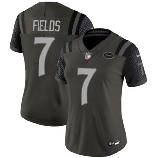 Women's New York Jets #7 Justin Fields 2025 Rivalries Nike Vapor Limited Stitched Jersey