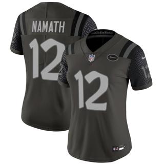 Women's New York Jets #12 Joe Namath 2025 Rivalries Nike Vapor Limited Stitched Jersey