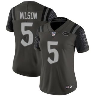 Women's New York Jets #5 Garrett Wilson 2025 Rivalries Nike Vapor Limited Stitched Jersey
