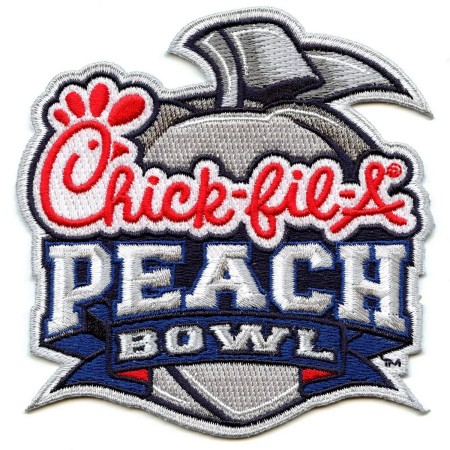 2026 Chick-Fil-A Peach Bowl Game Jersey Patch Oregon Indiana