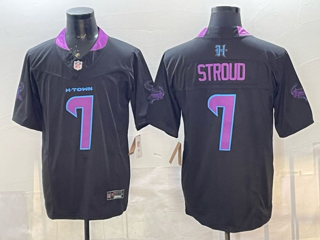 Men's & Women's & Youth Houston Texans #7 C.J. Stroud Navy F.U.S.E. 2025 DJ SCREW Vapor Limited Stitched Jerseys