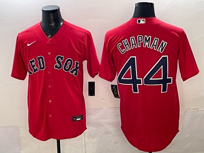 Men's Boston Red Sox #44 Aroldis Chapman Red 2025 Alternate Limited Stitched Baseball Jersey