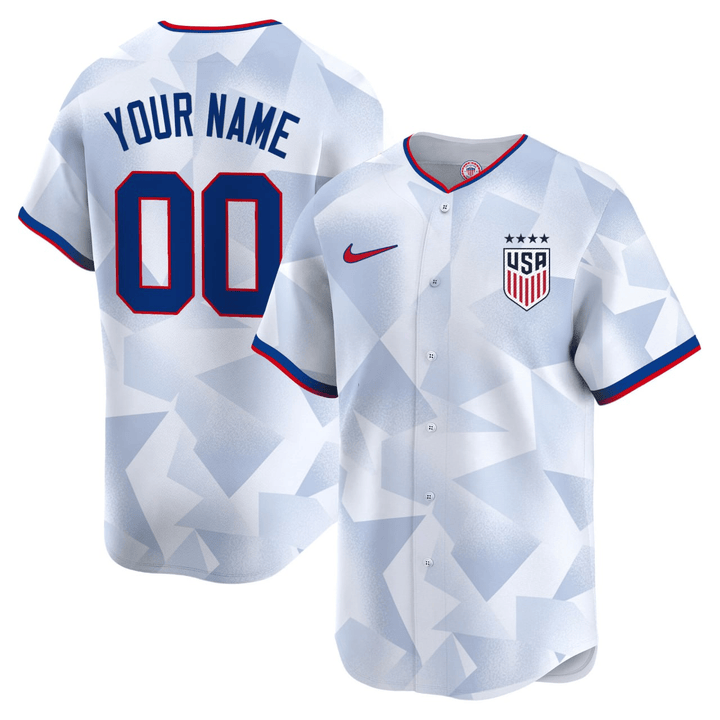 Men's USA National Custom Nike Vapor Limited Stitched Baseball Jersey