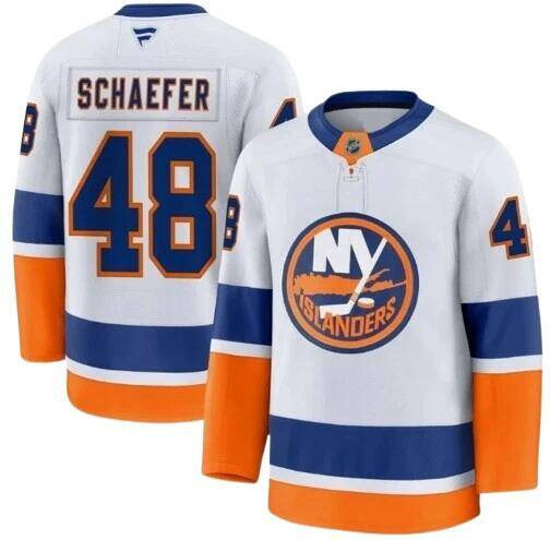 Men's New York Islanders #48 Matthew Schaefer White 2025 Stitched Hockey Jersey
