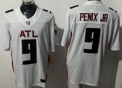 Men's Atlanta Falcons #9 Michael Penix Jr White F.U.S.E. Vapor Limited Stitched Jersey